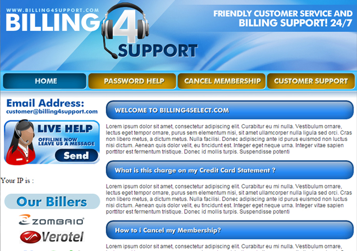 Billing 4 support